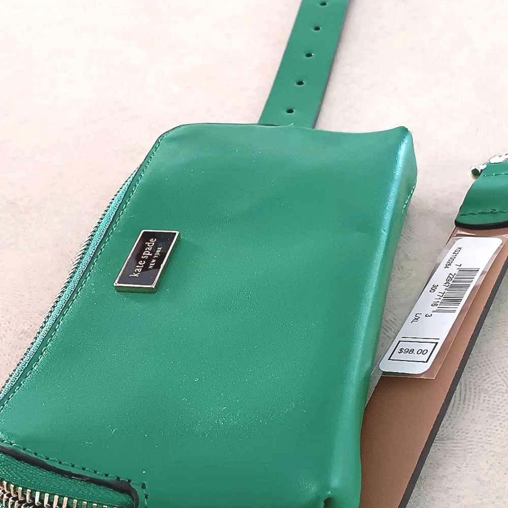 Kate Spade Green Crossbody Bag with Gold Accents Its New With Tags